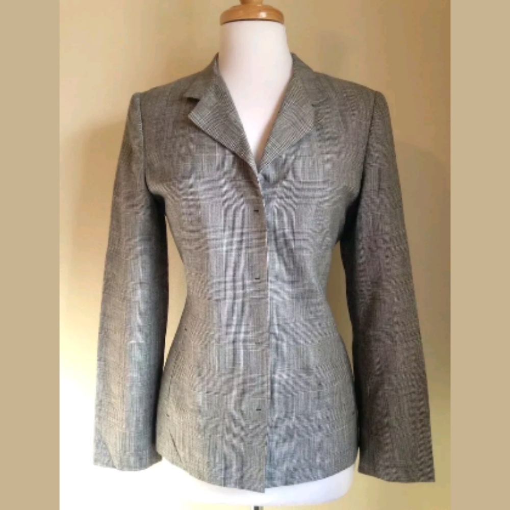 Carlisle Checkered Blazer Sz 6